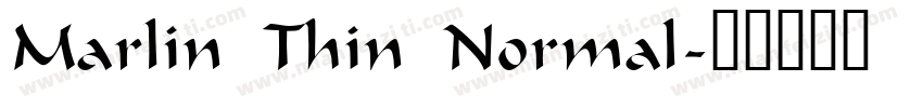 Marlin Thin Normal字体转换